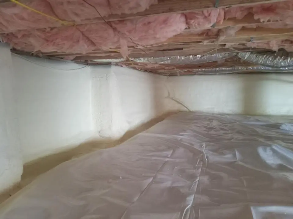 Crawl space encapsulation with closed-cell spray foam for Roof Waterproofing in Rosaryville